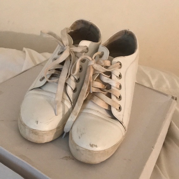 White sneaker wedges - Picture 2 of 4